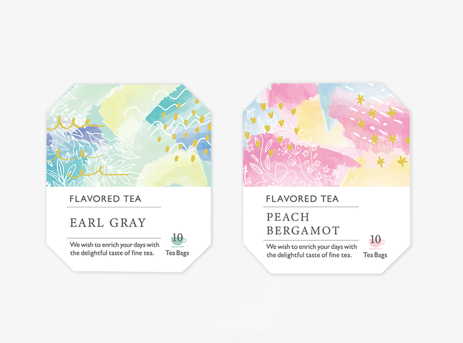 Flavored Teaのパッケージデザイン事例